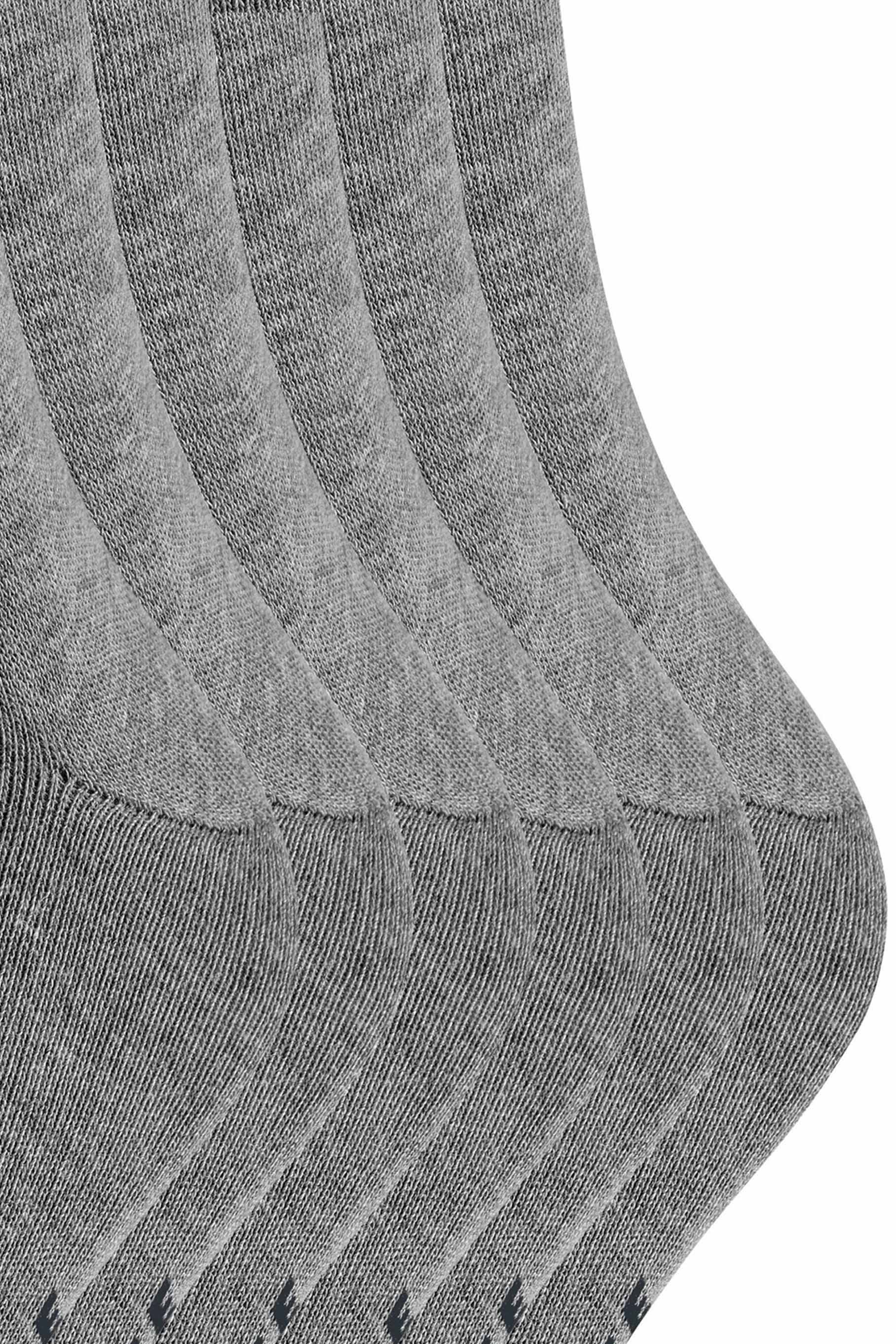 FALKE Happy heren sokken 6-paar grijs