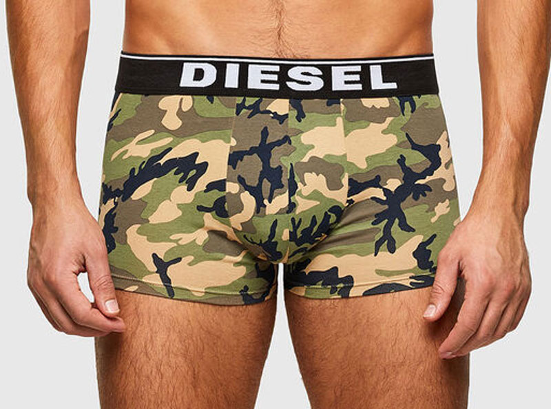 Diesel boxershort Damien Camouflage 3-pack voorkant