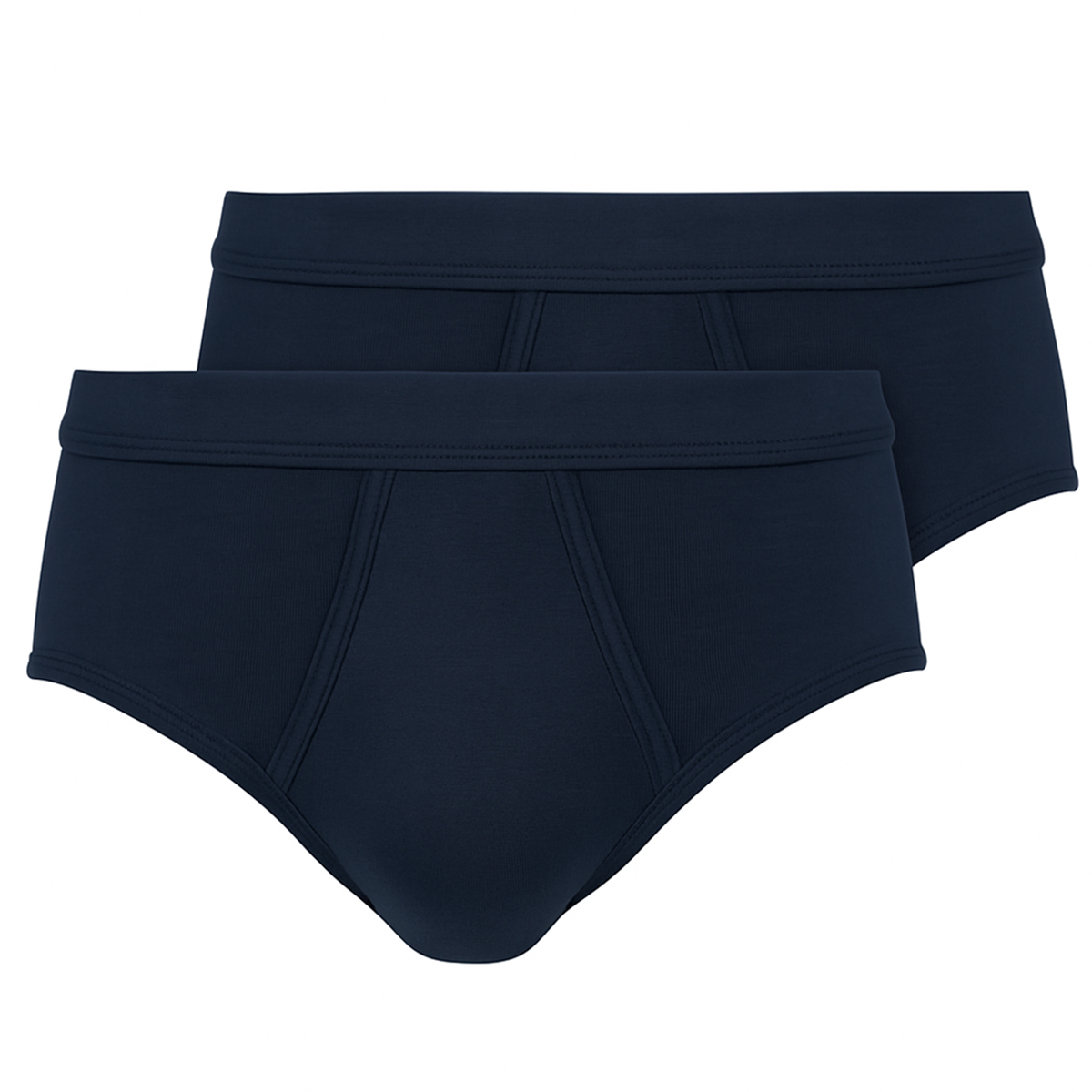 Schiesser Sportslip met gulp Essential 2-pack blauw