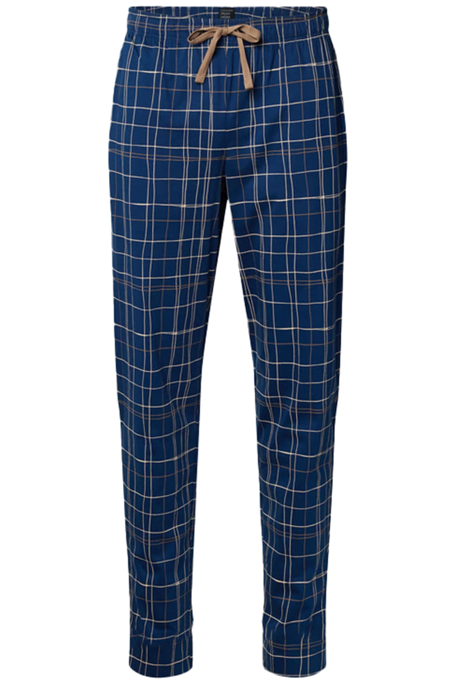 Schiesser pyjamabroek jersey blauw met ruitje