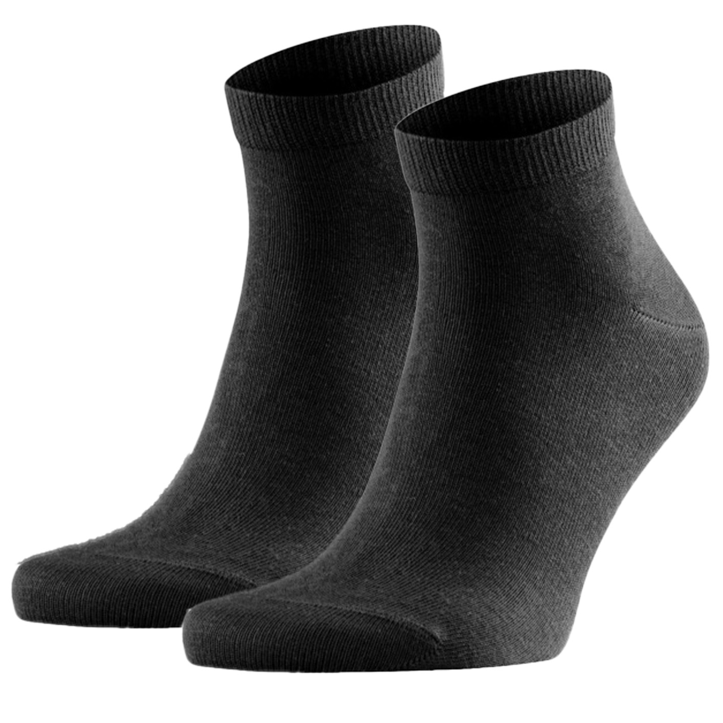 FALKE sneaker sokken Happy 2-paar zwart