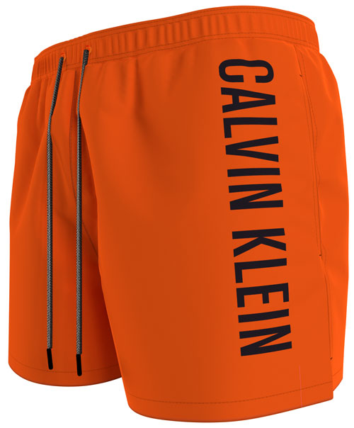 Calvin Klein zwemshort oranje medium drawstring zijkant