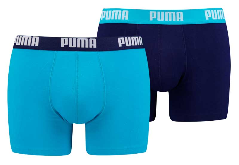 Puma boxershorts 2-pack blue-blauw