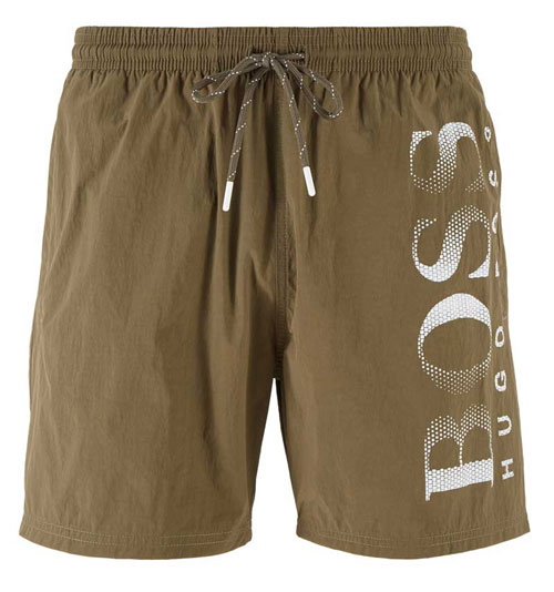 Hugo Boss Octopus zwemshort groen voorkant