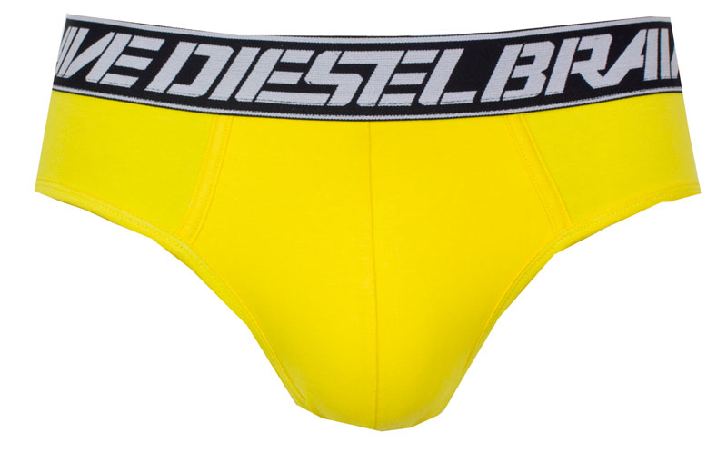 Diesel herenslips Andre 3-pack geel