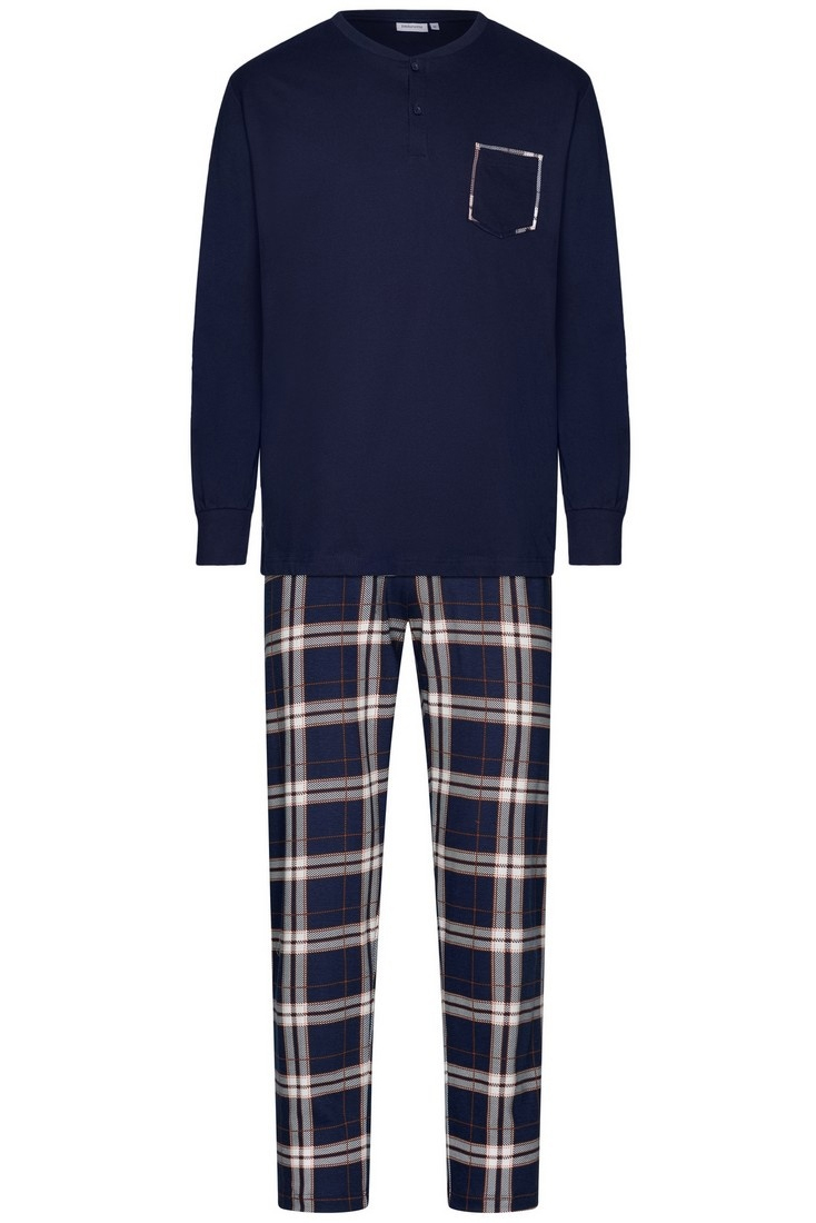 Pastunette pyjama met fanellen broek