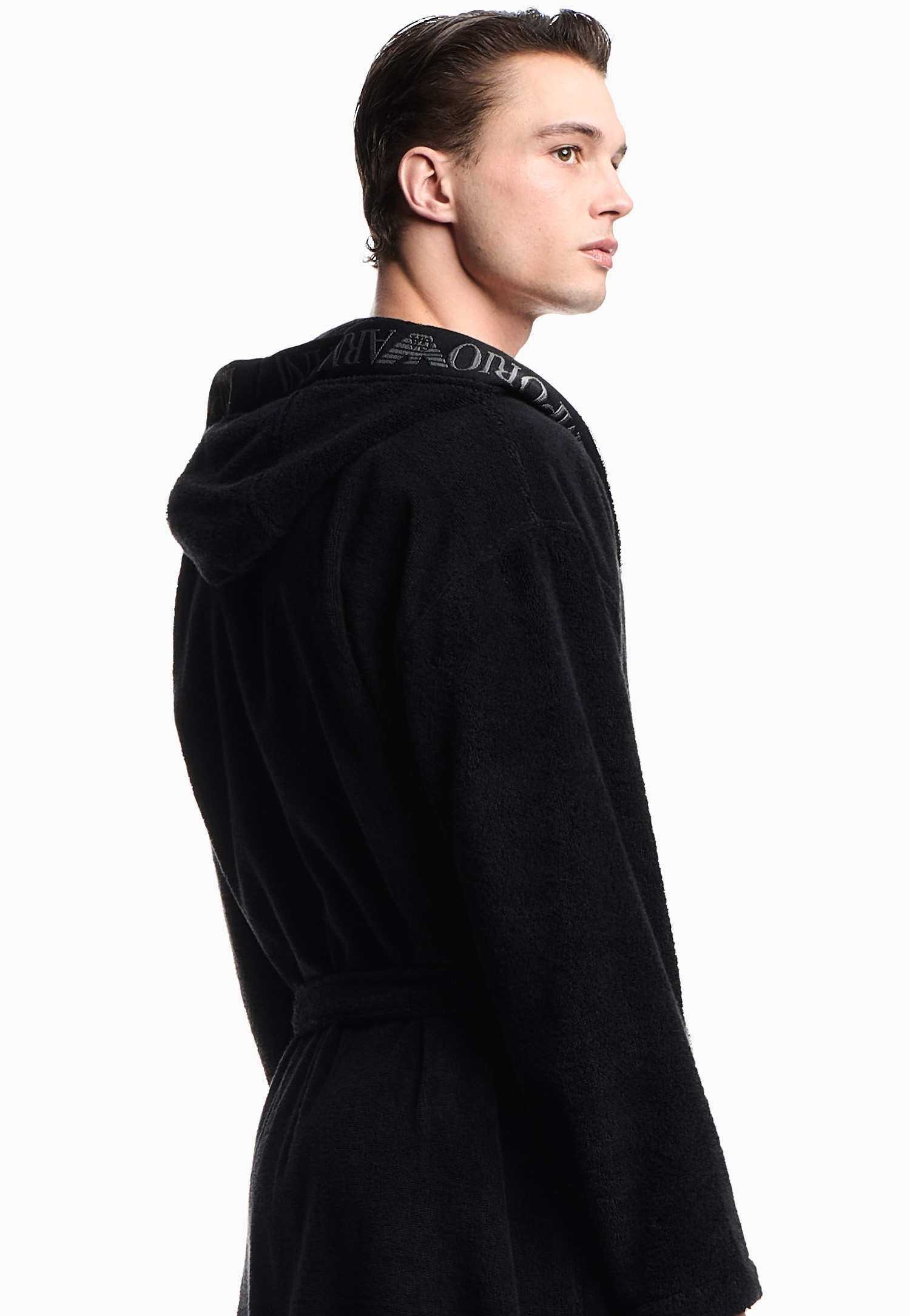 Armani Badjas met logo zwart