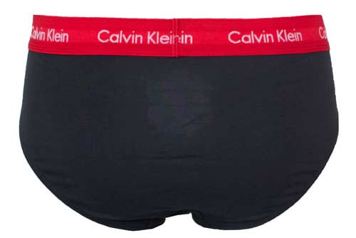 Calvin Klein slips 3-pack zwart achterkant