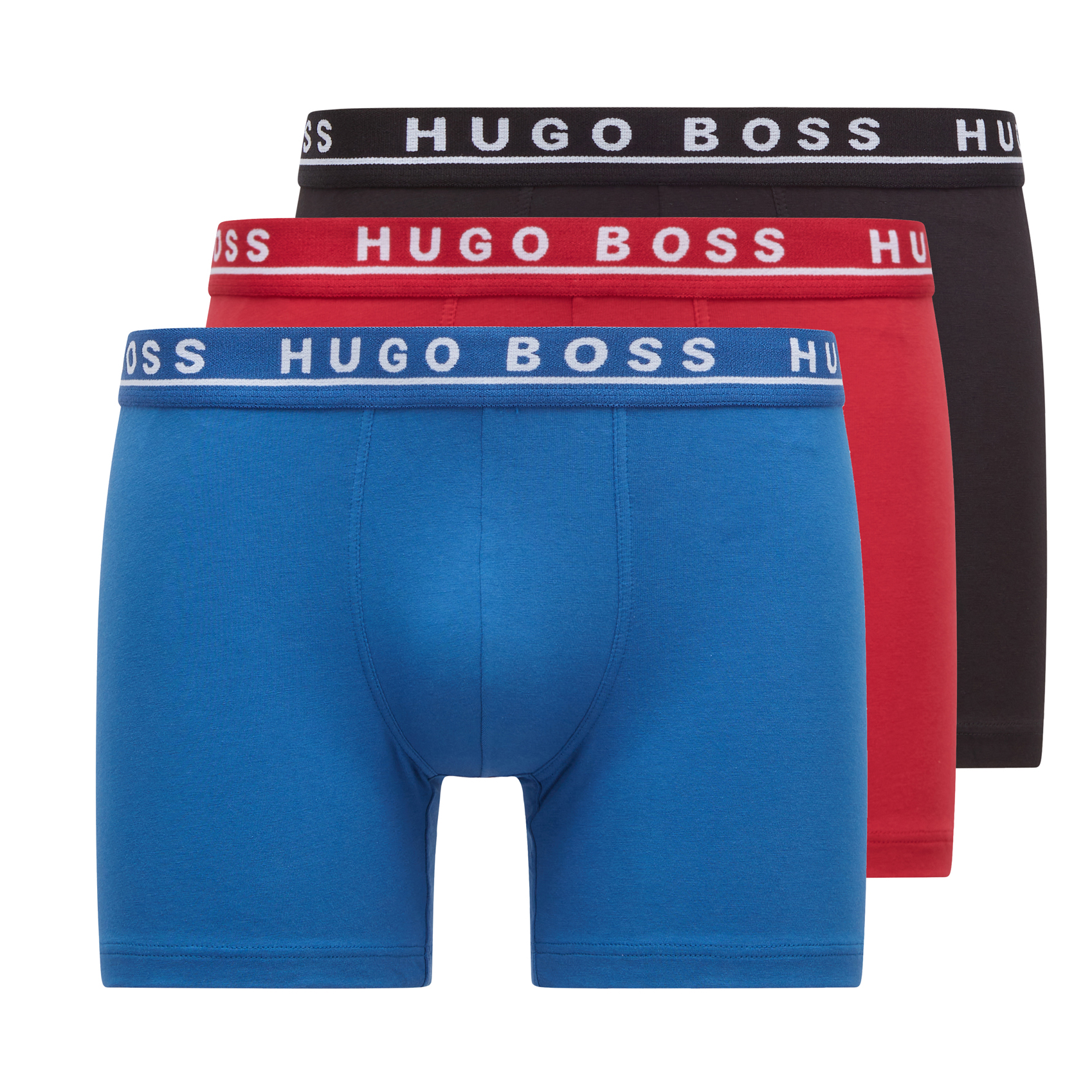 Hugo Boss Boxershort 3-pack rood-blue-zwart