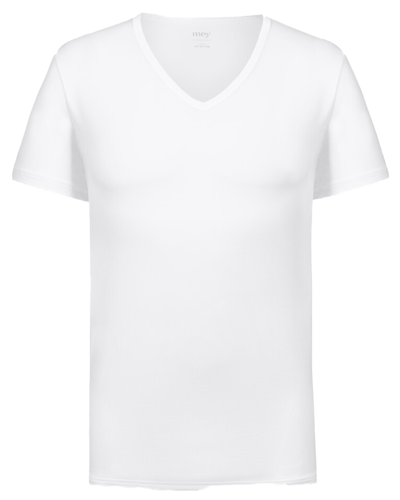 Mey dry cotton T-shirt V-hals wit 