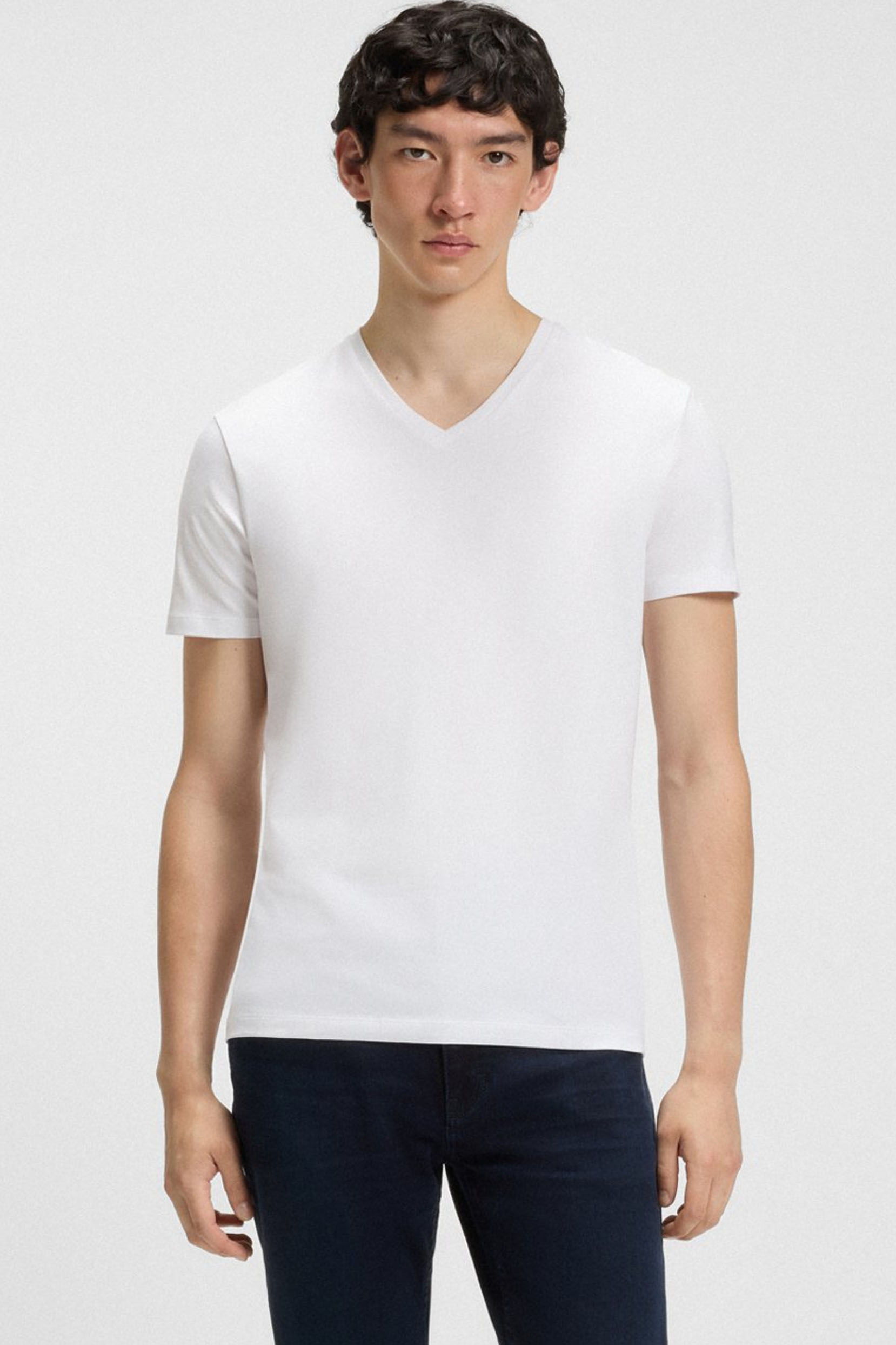 Hugo Boss T-shirts V-hals 2-pak Hugo red label wit