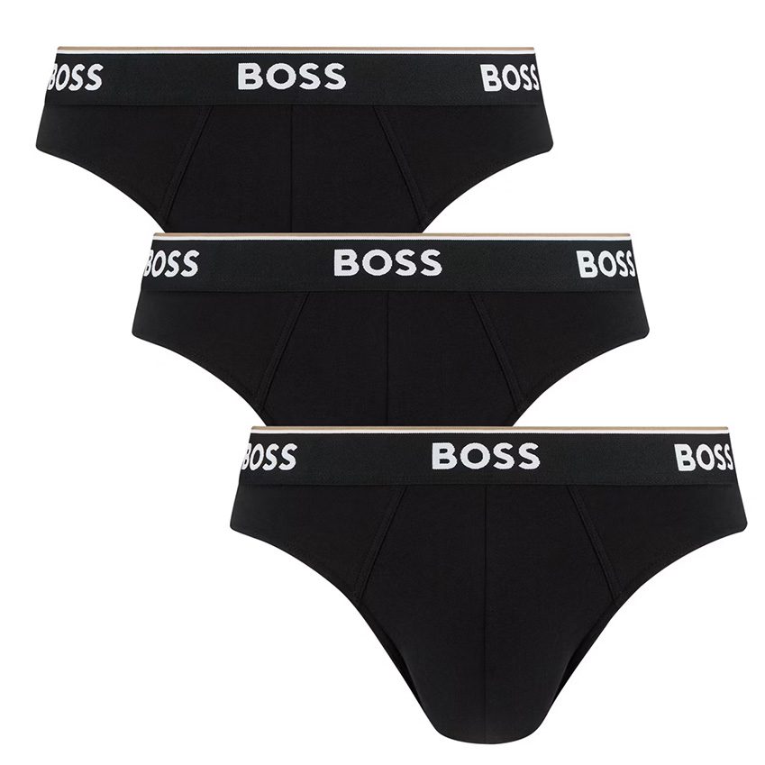 Boss 3-pack slips Power zwart