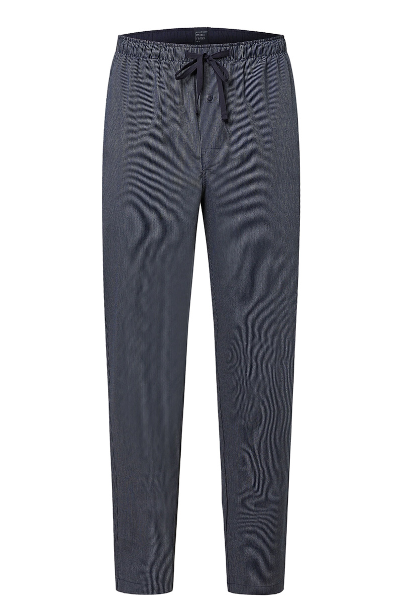 Schiesser Pyjamabroek donkerblauw met streepje