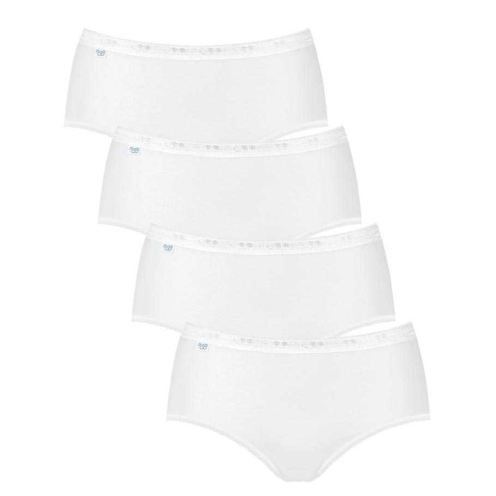 Sloggi Basic+ Midi slip wit 4-pack = 3+1 gratis afbeelding
