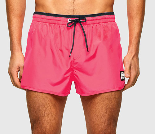 Diesel kort model zwemshort Reef roze voorkant
