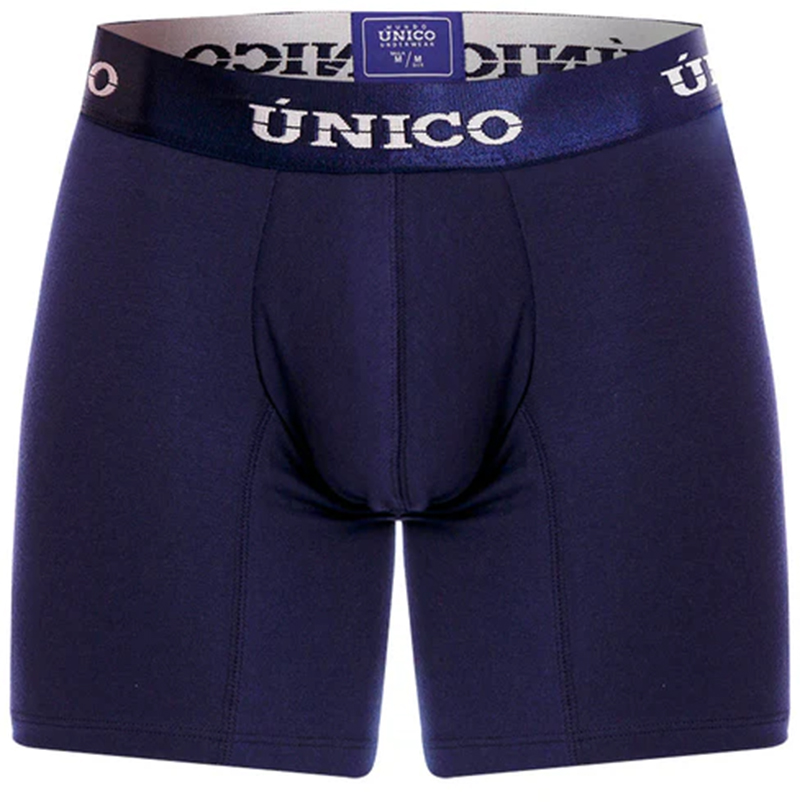 Mundo Unico boxershort long Microfiber blauw