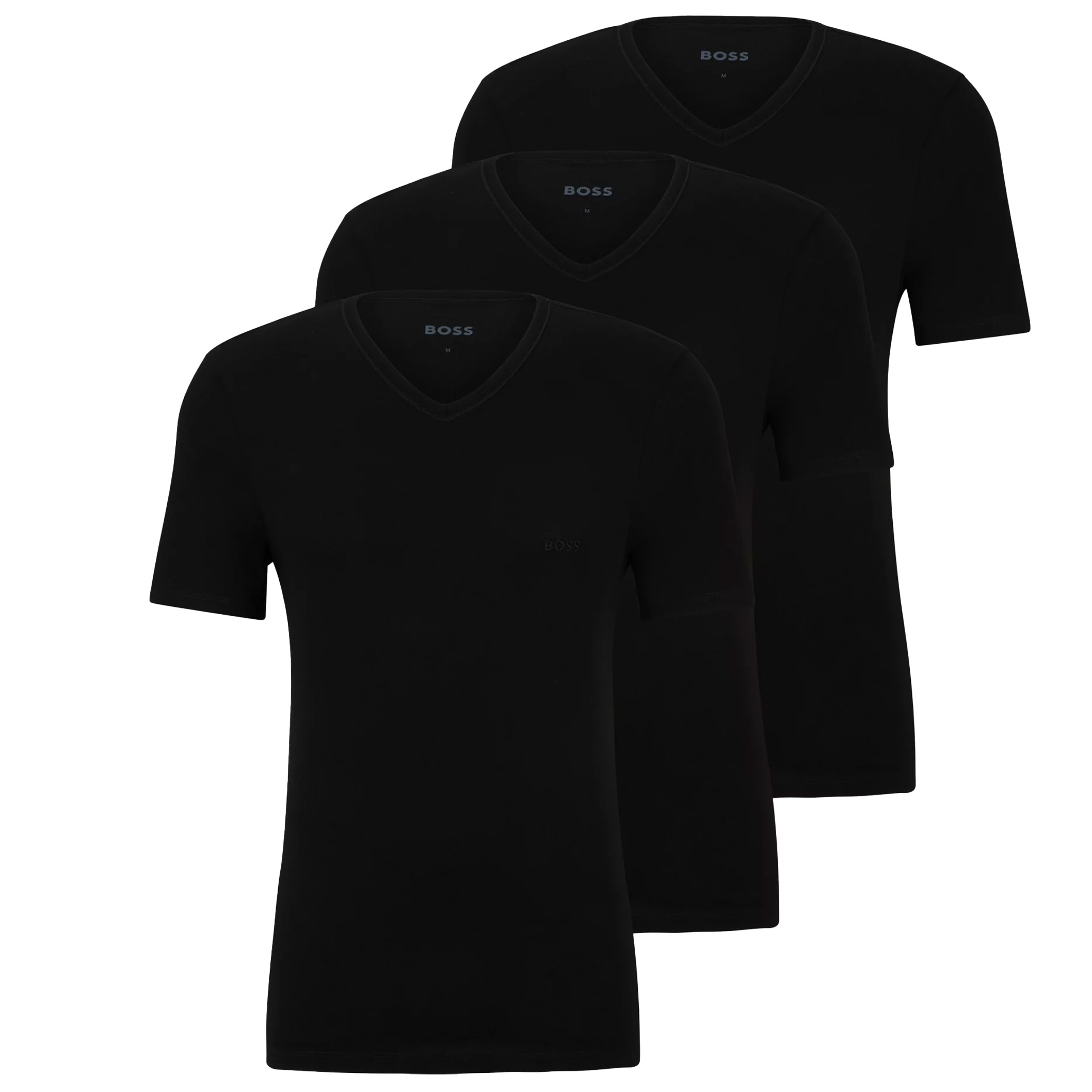 Boss T-shirts V-hals Classic 3-pack zwart