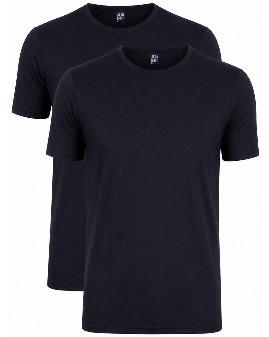 Alan Red T-shirts Derby extra lang 2-pack blauw