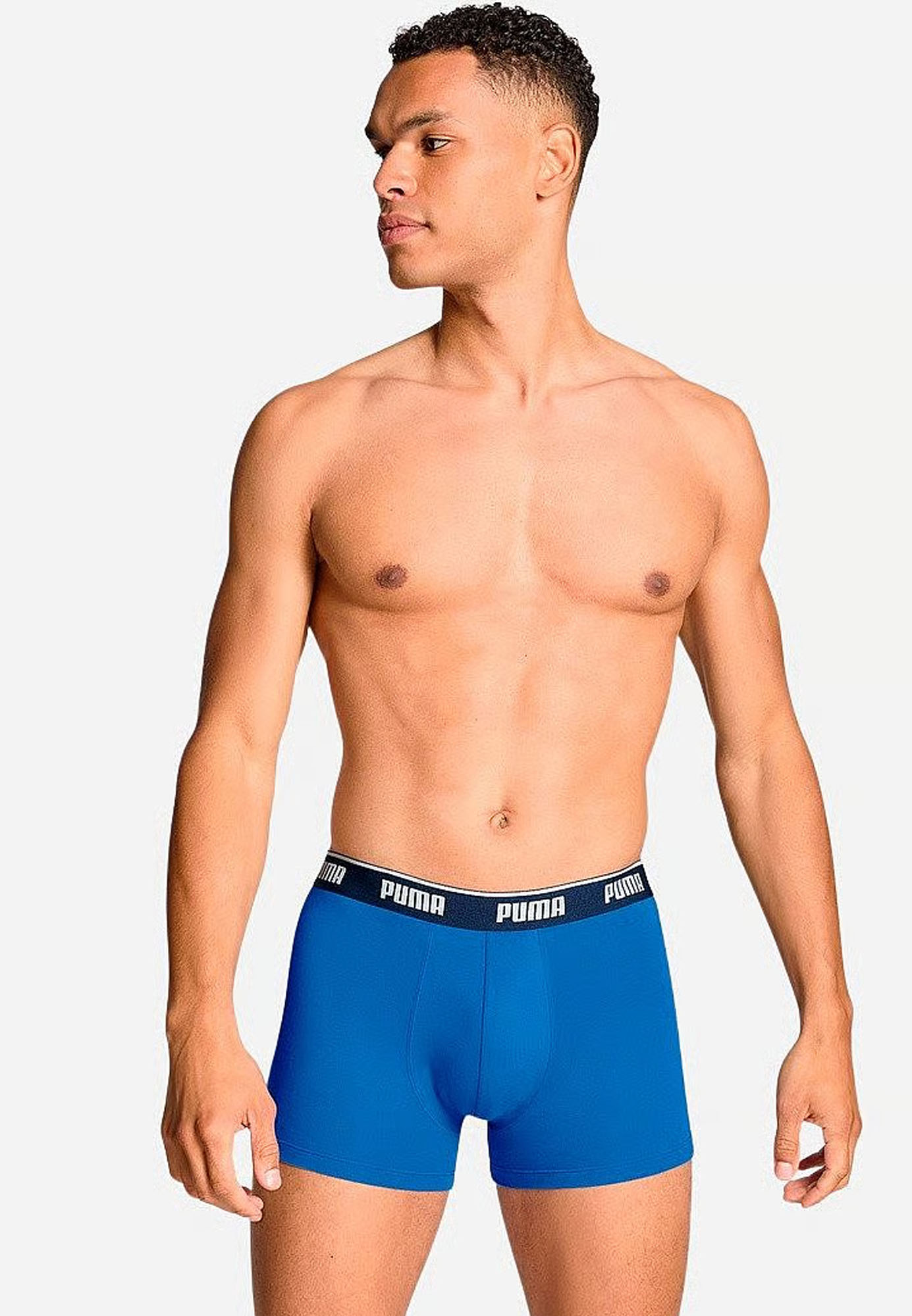 Puma Boxershorts 3-pack Comfort stretch blauw