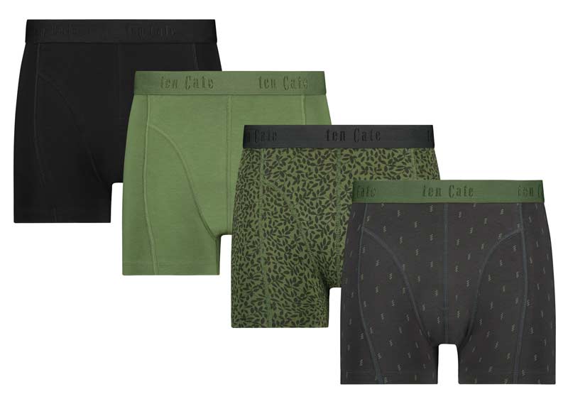 Ten Cate boxershorts groen 4-pack