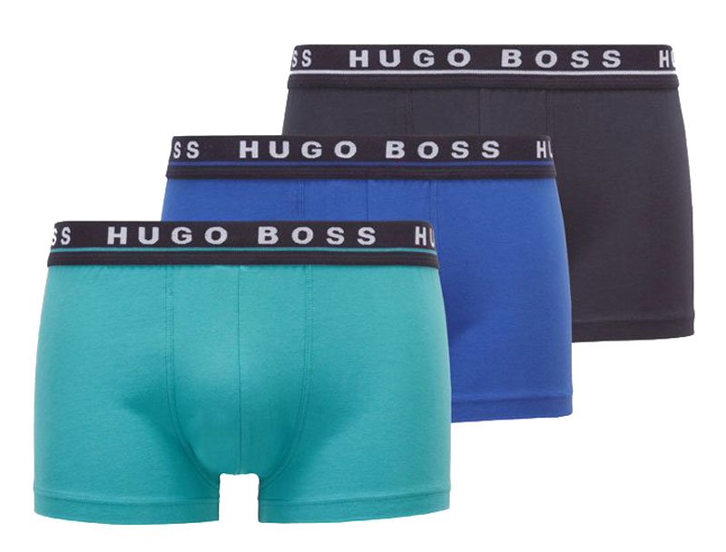 Hugo Boss boxershorts 3-pack blauw-groen
