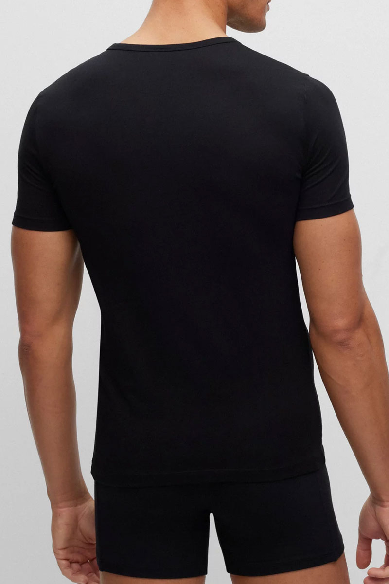 Hugo Boss T-shirt Modern slim fit 2-pack zwart
