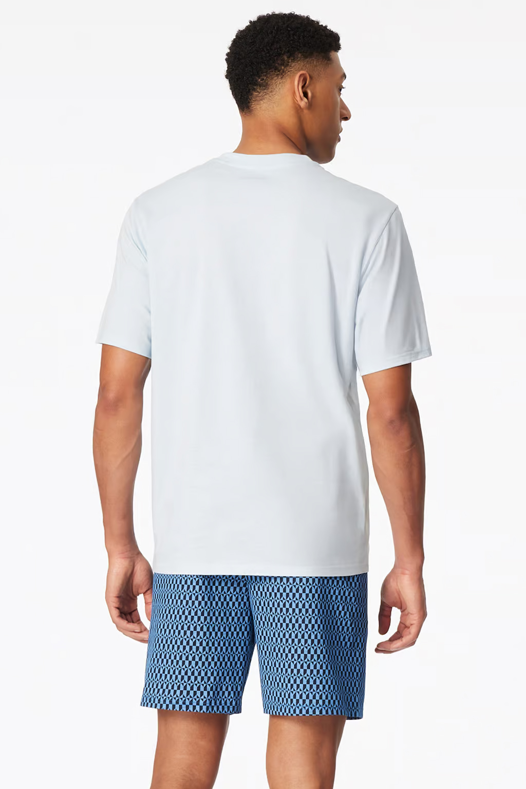 Schiesser Shortama lichtblauw