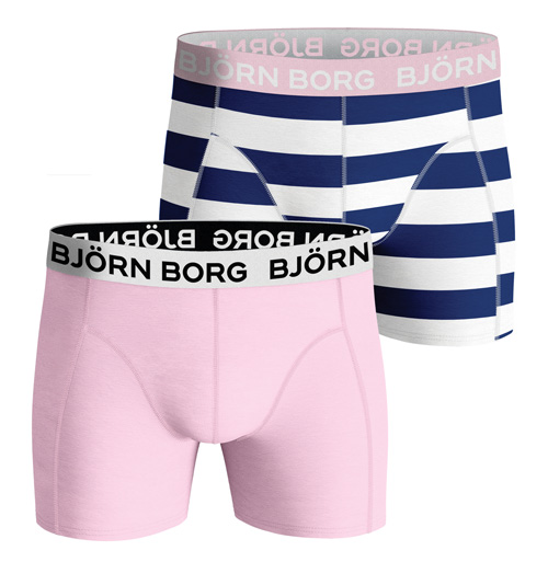 Bjorn Borg boxershorts 2-pack roze-streep