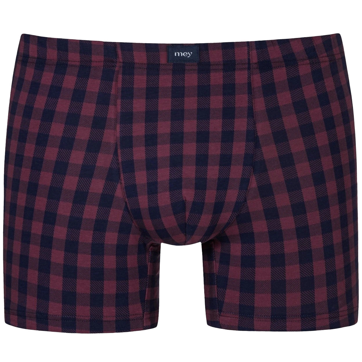 Mey Long boxer rode met blauwe ruit
