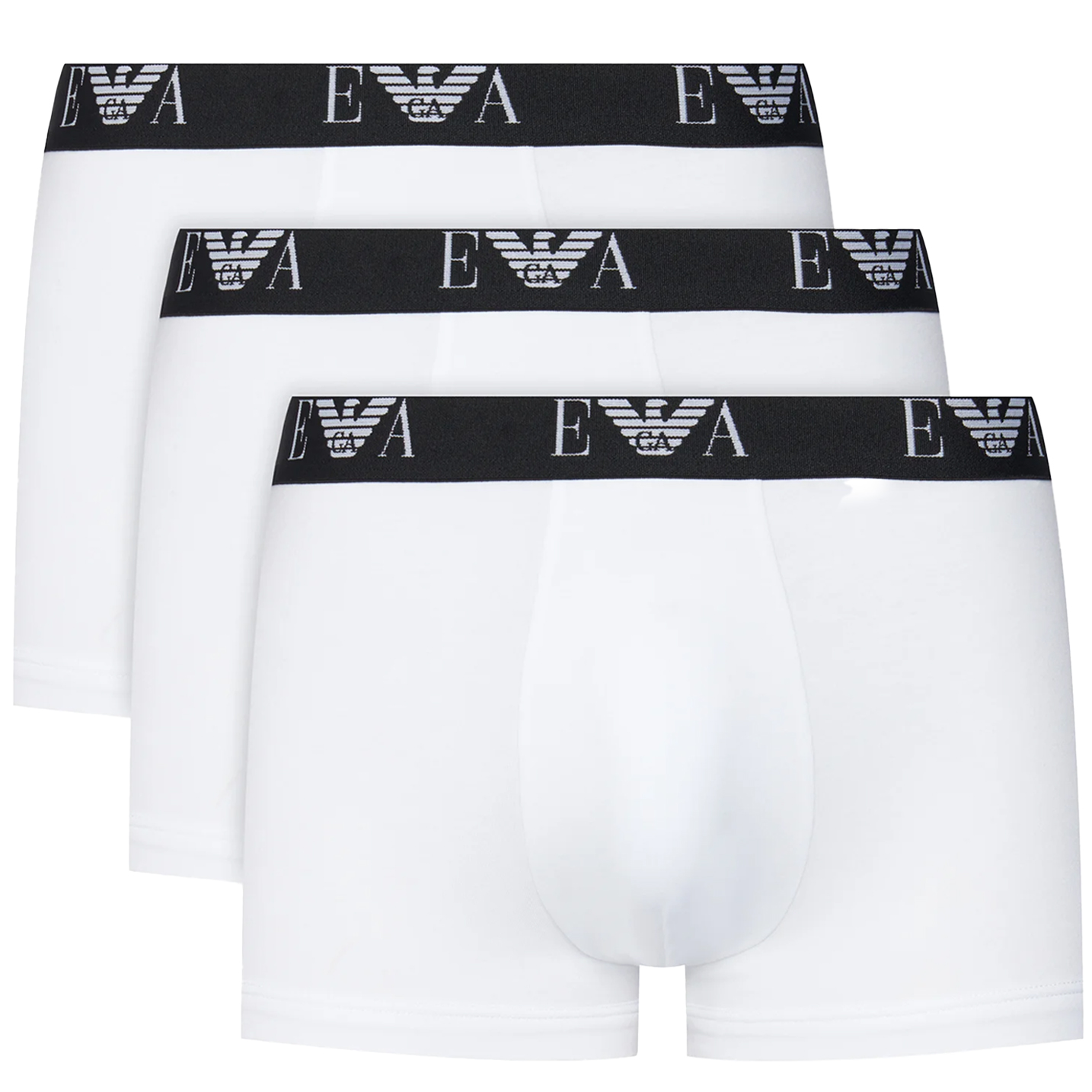 Armani boxers - trunk EA logo band 3-pack wit