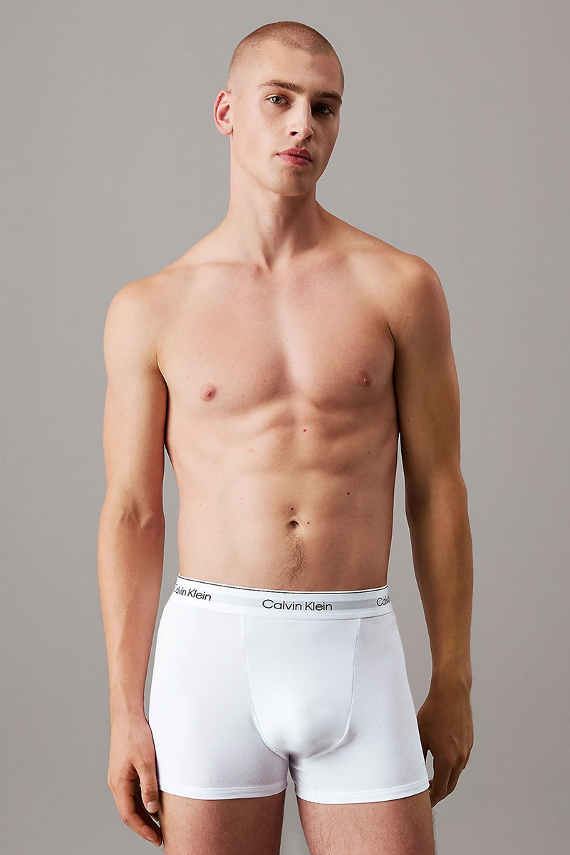 Calvin Klein Icon boxers - trunk 3-pack zwart-wit-grijs