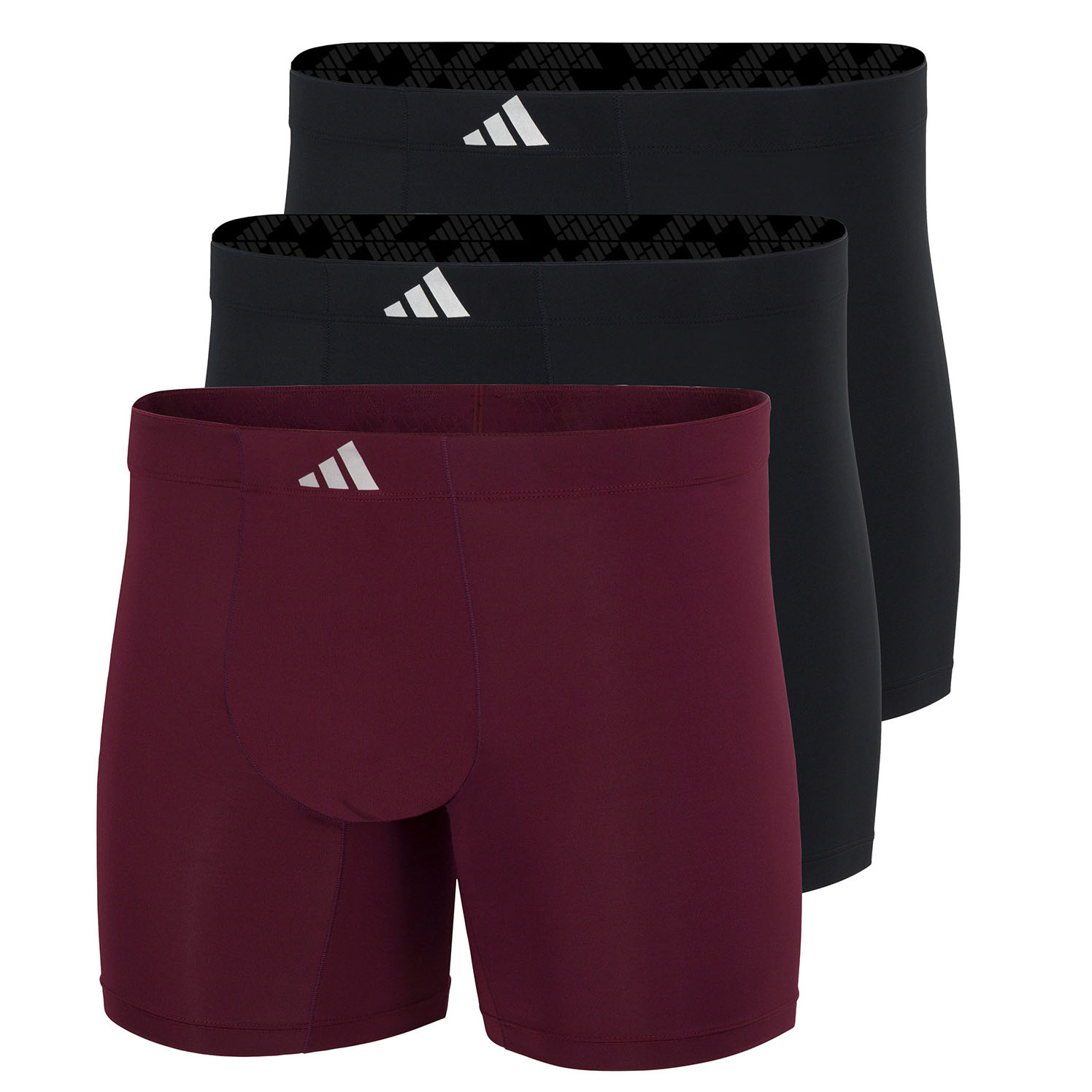 Adidas Boxershorts Micro tech 3-pack zwart-rood