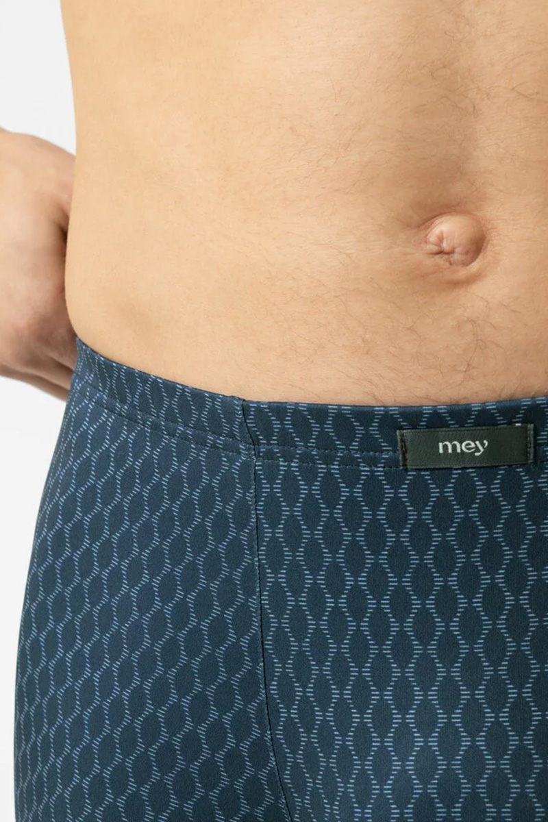 Mey boxershort Meander Geo blauw