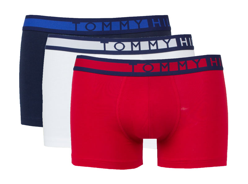 Tommy Hilfiger Short 3-pack rood wit blauw