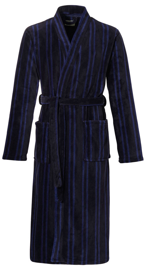 Ten Cate badjas met shawlkraag blauw