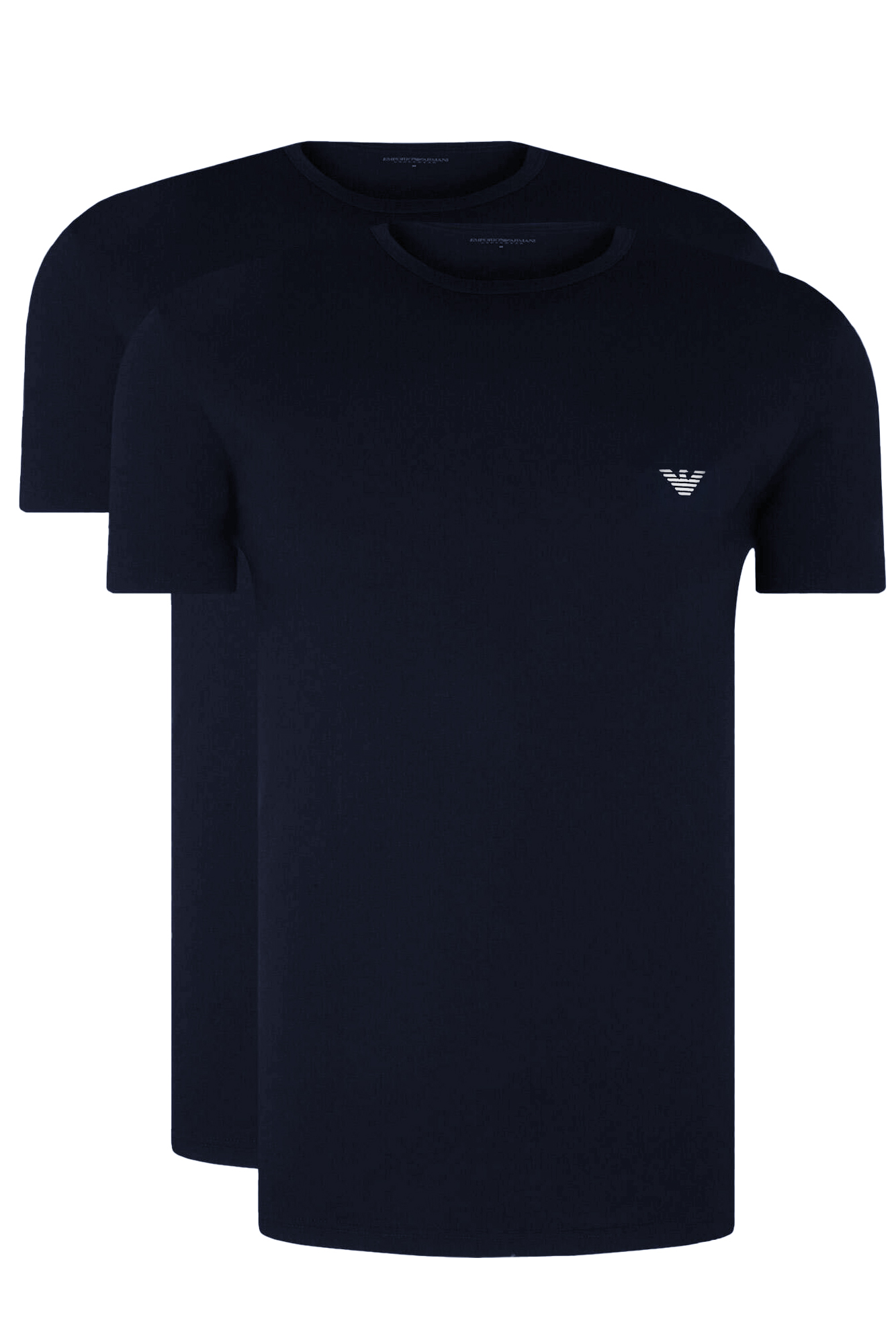 Armani T-shirts met V-hals 2-pack blauw