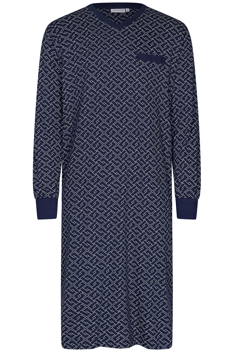 Henry Terre Nachthemd heren lange mouwen Wave Design Henry Terre Nachthemd heren lange mouwen Wave Design