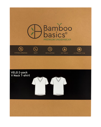Bamboo basics T-shirts Velo 2-pack khaki 