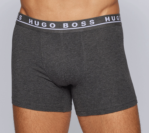 Hugo Boss grijze boxershort voorkant