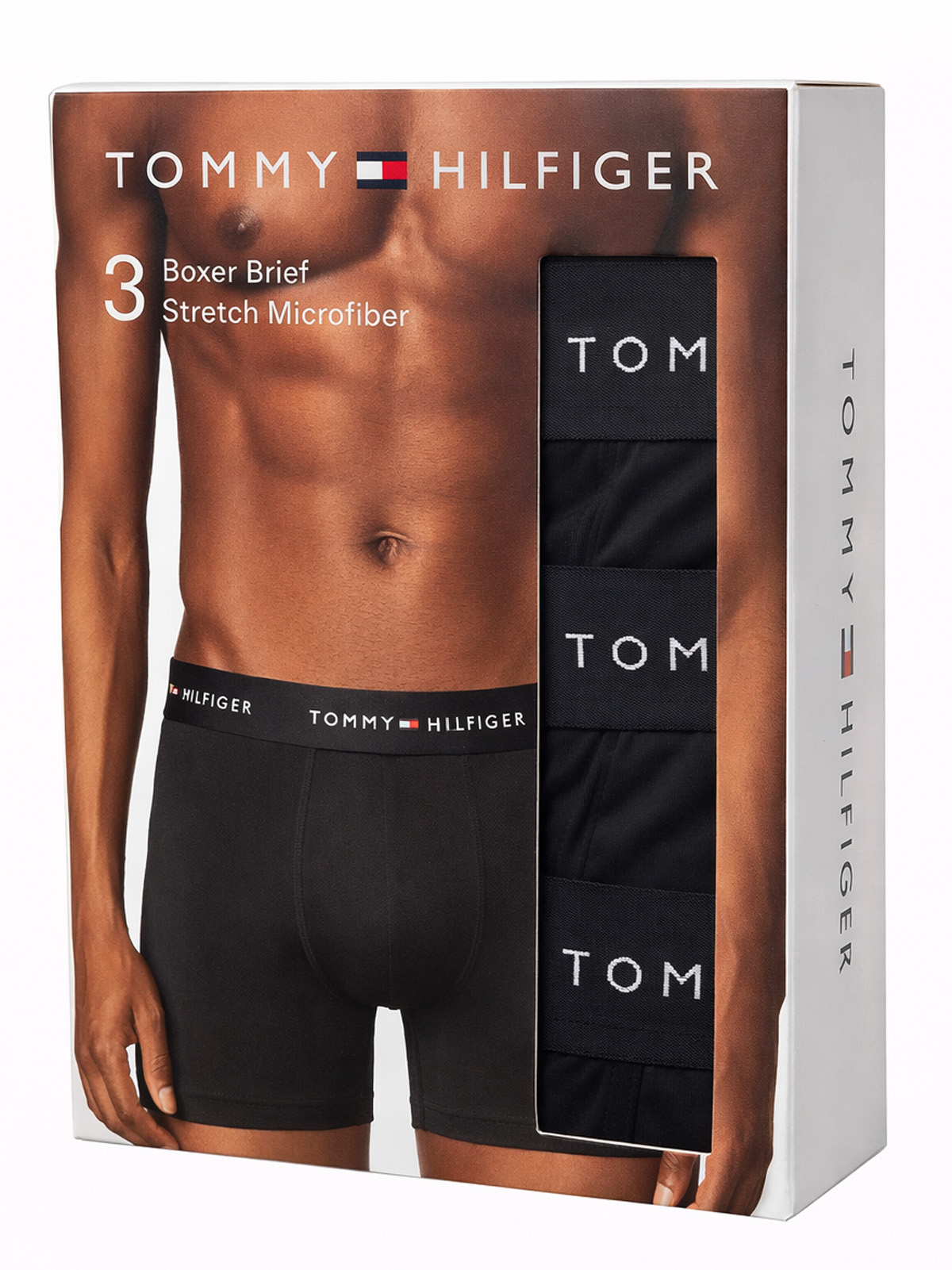 Tommy Hilfiger boxershorts microfiber 3-pack zwart
