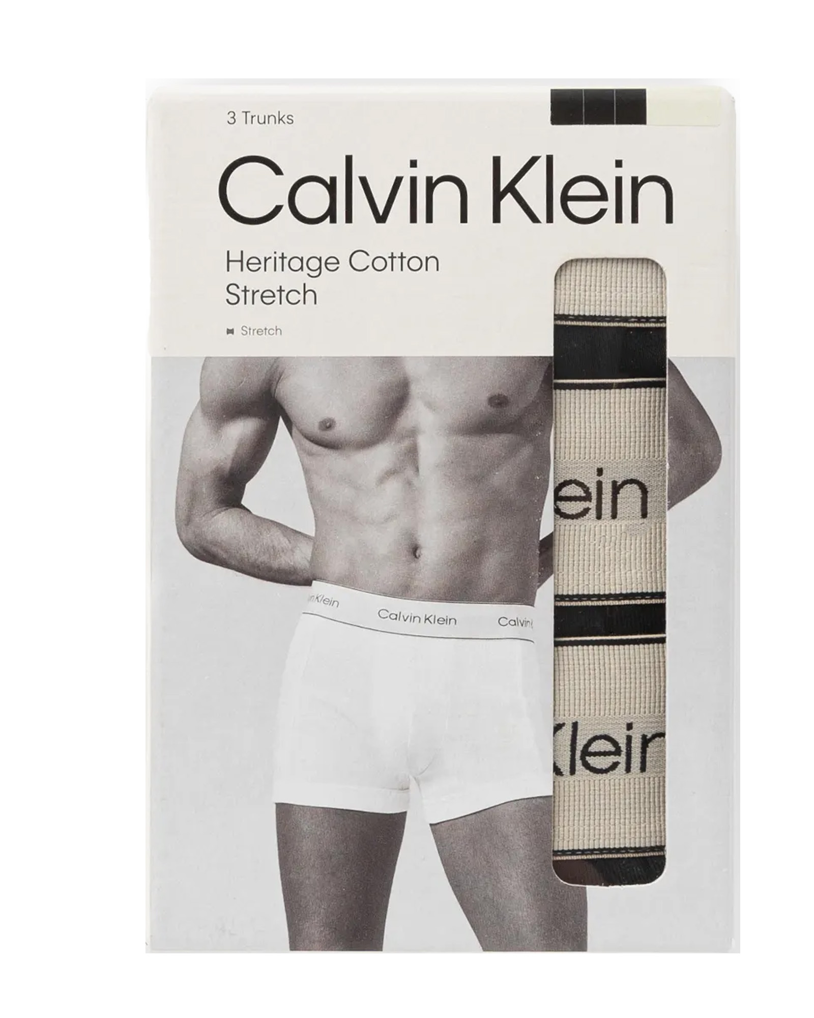Calvin Klein Heritage cotton stretch trunk 3-pack