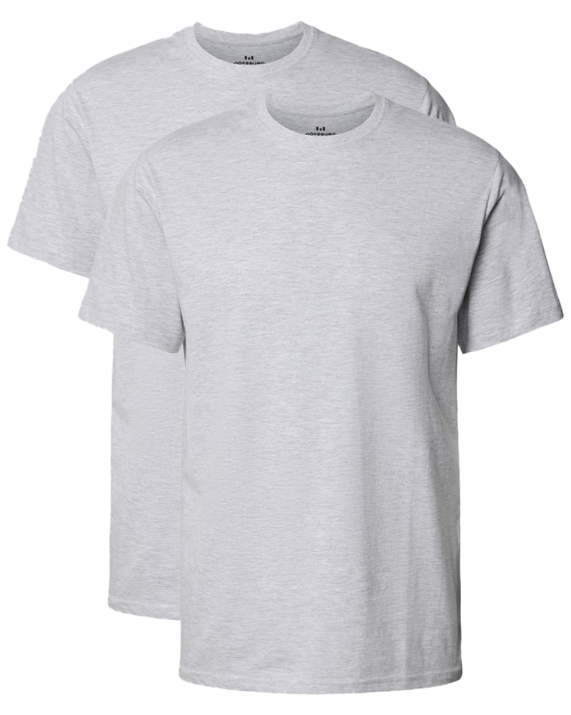 Gotzburg T-shirts ronde hals 2-pack grijs