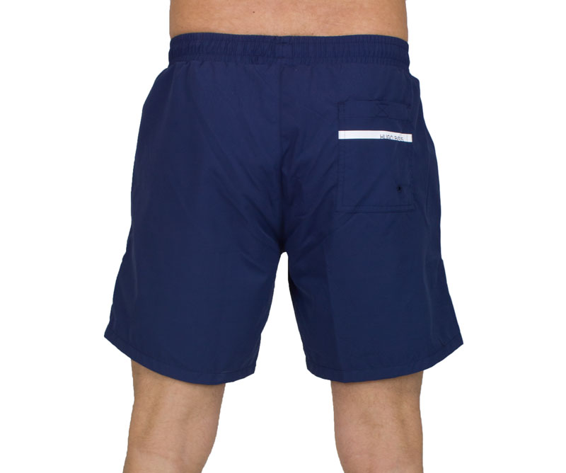 Hugo Boss zwemshort Dolphin blauw achterkant
