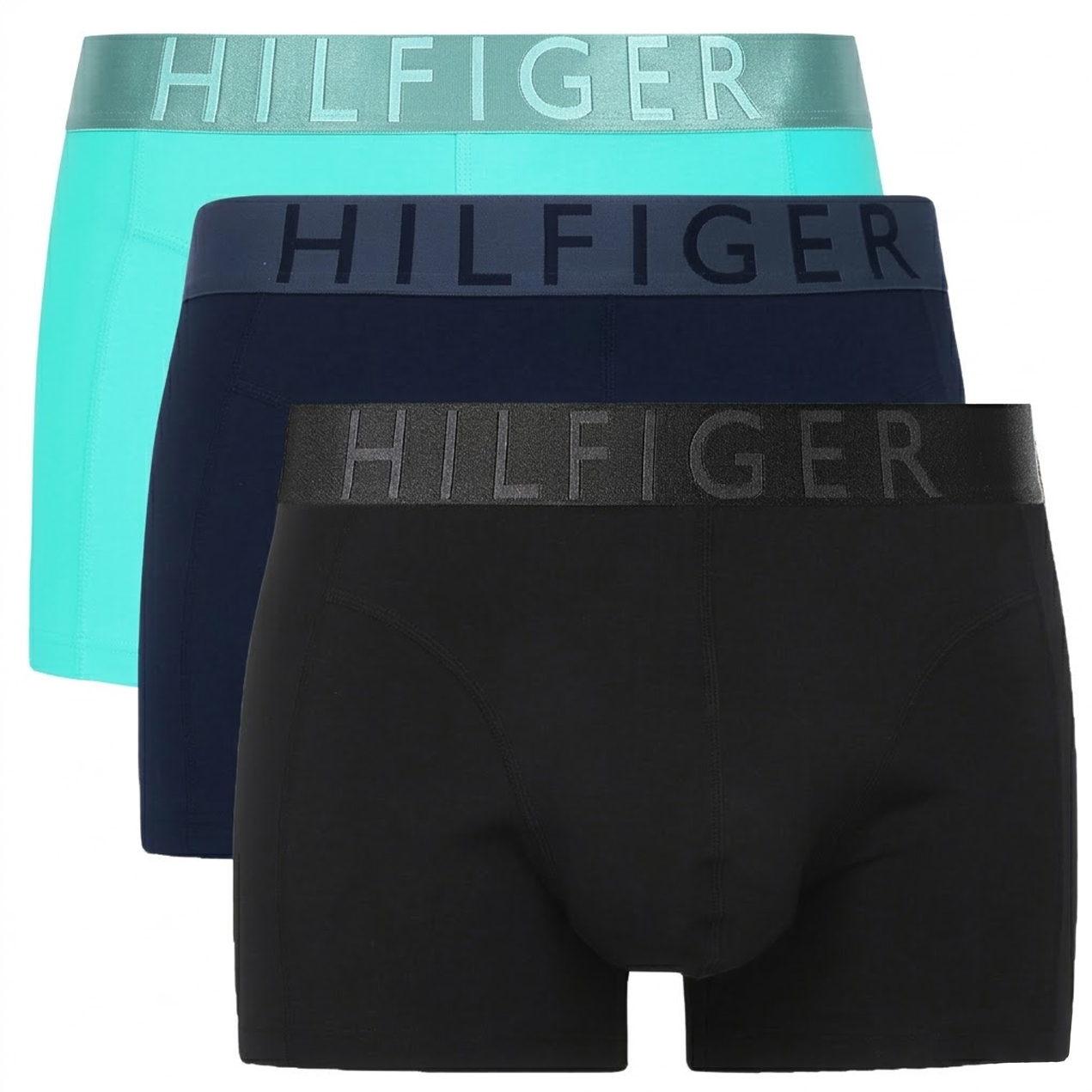 Tommy Hilfiger microfiber boxers -trunks 3-pack Cooling blue