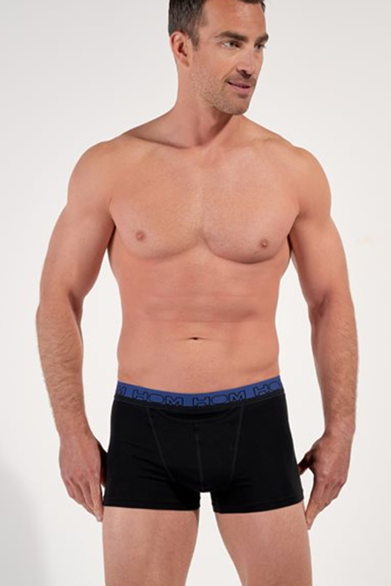 Hom Ho1 boxershorts Terry 3-pack met gulp zwart