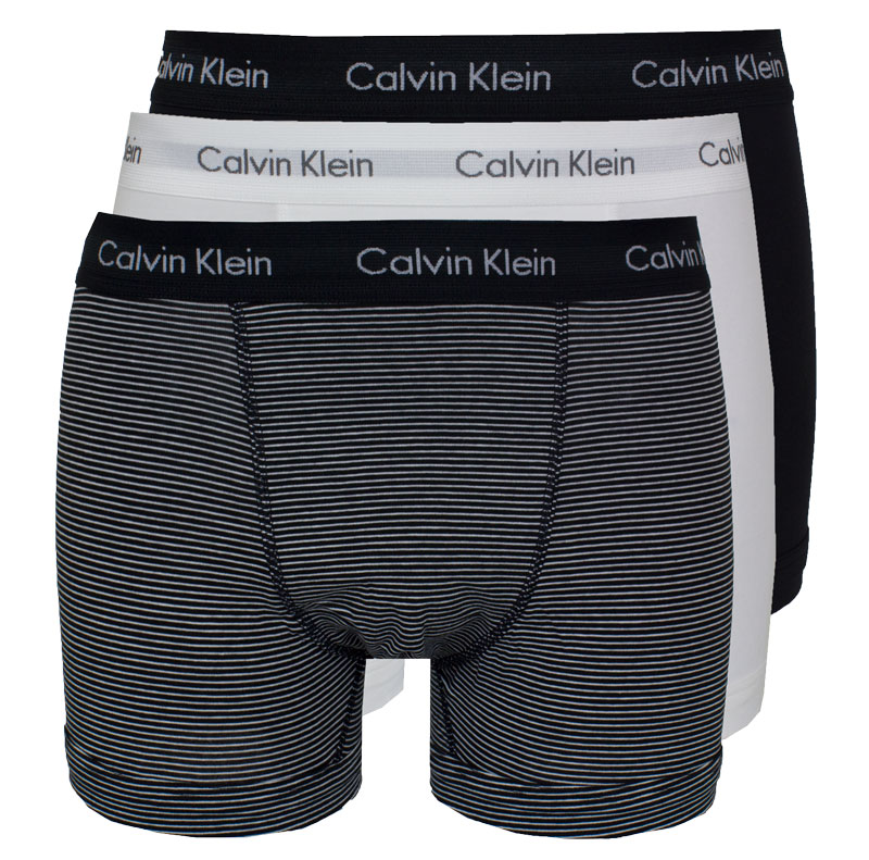 Calvin Klein boxershorts 3-pack wit-zwart