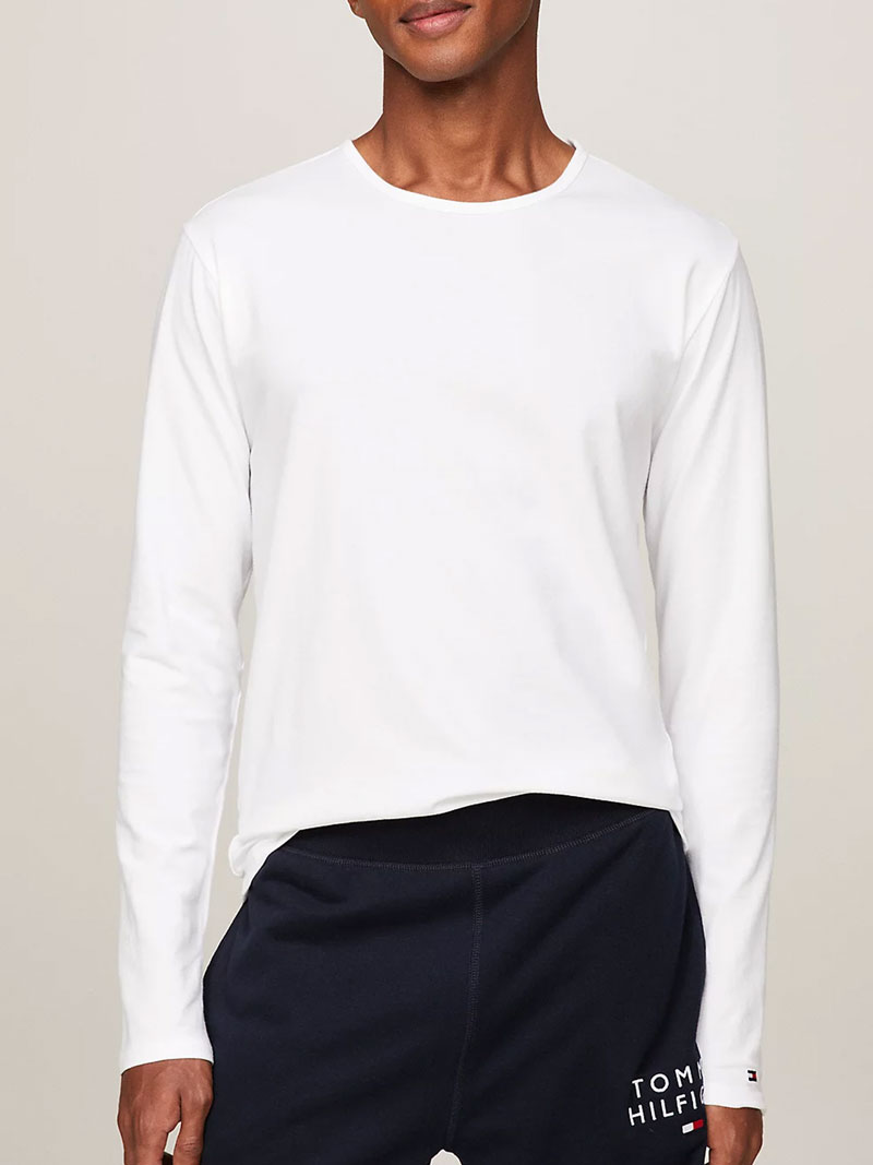 Tommy Hilfiger 3-pack T-shirts lange mouw wit 