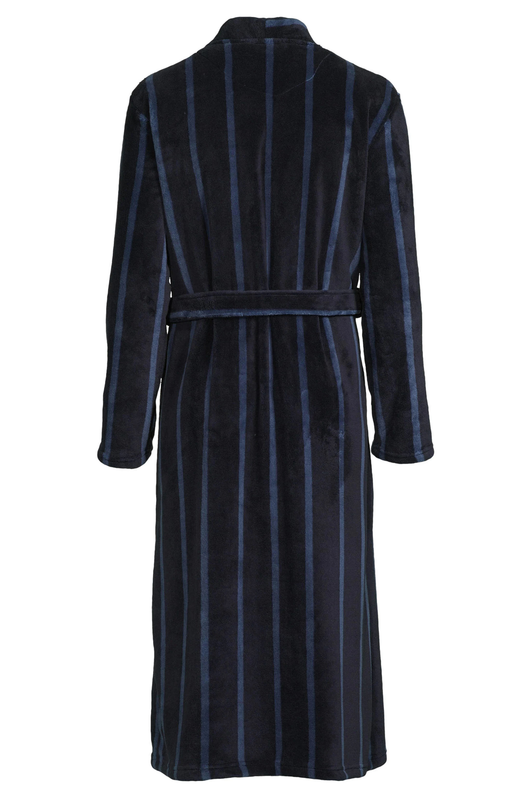 Ten Cate badjas kraag blauw gestreept