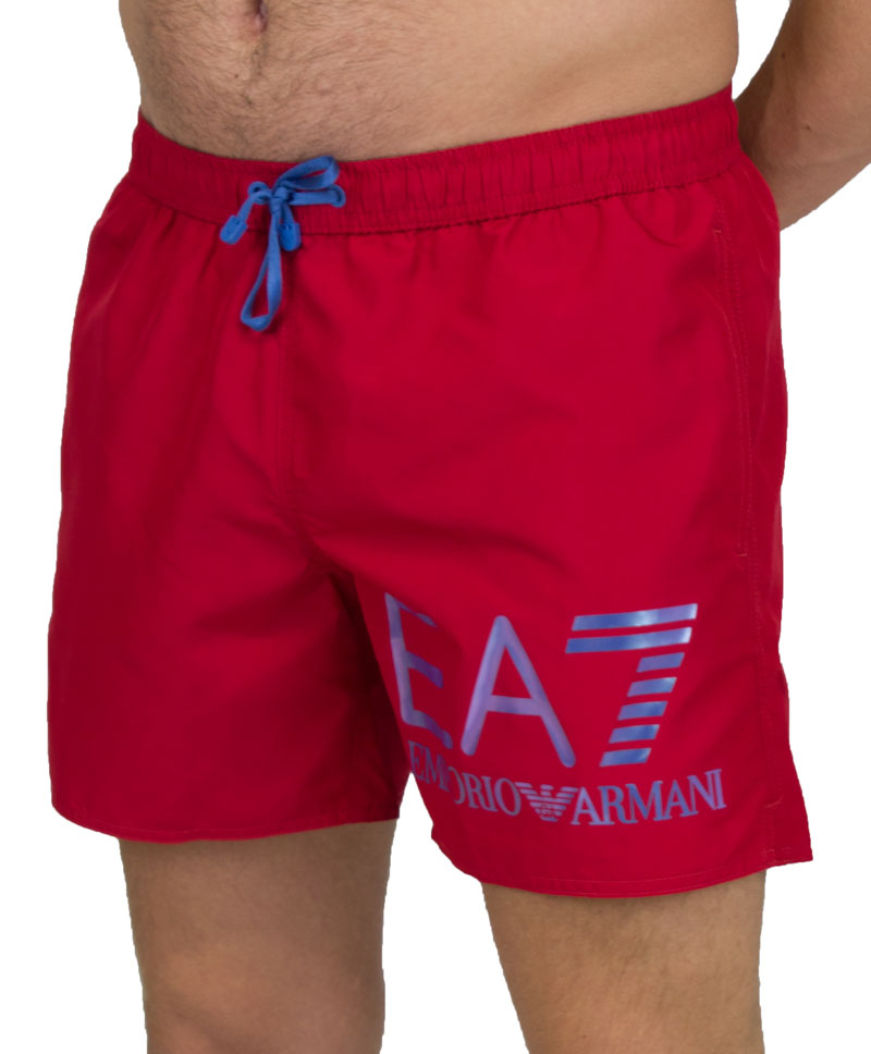 Armani Zwemshort EA7 logo rood