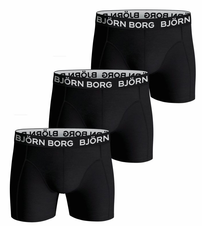 Bjorn Borg cotton stretch 3-pack zwart